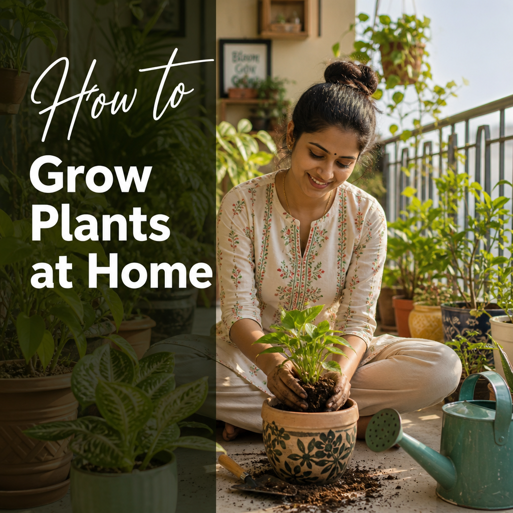 How to Grow Plants at Home: A Beginner’s Guide to a Healthy Indoor Garden