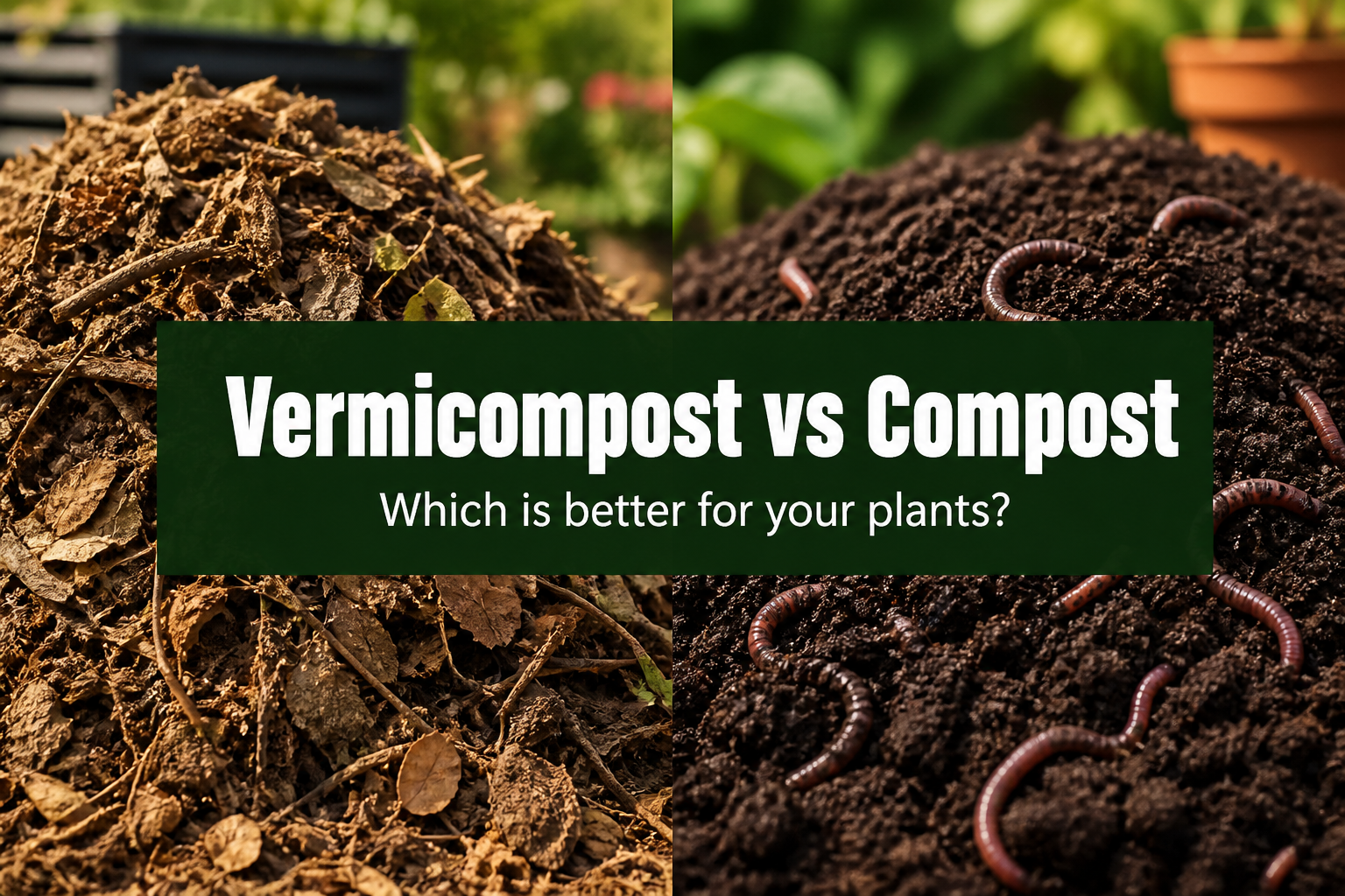 Vermicompost vs compost — which is better for your plants