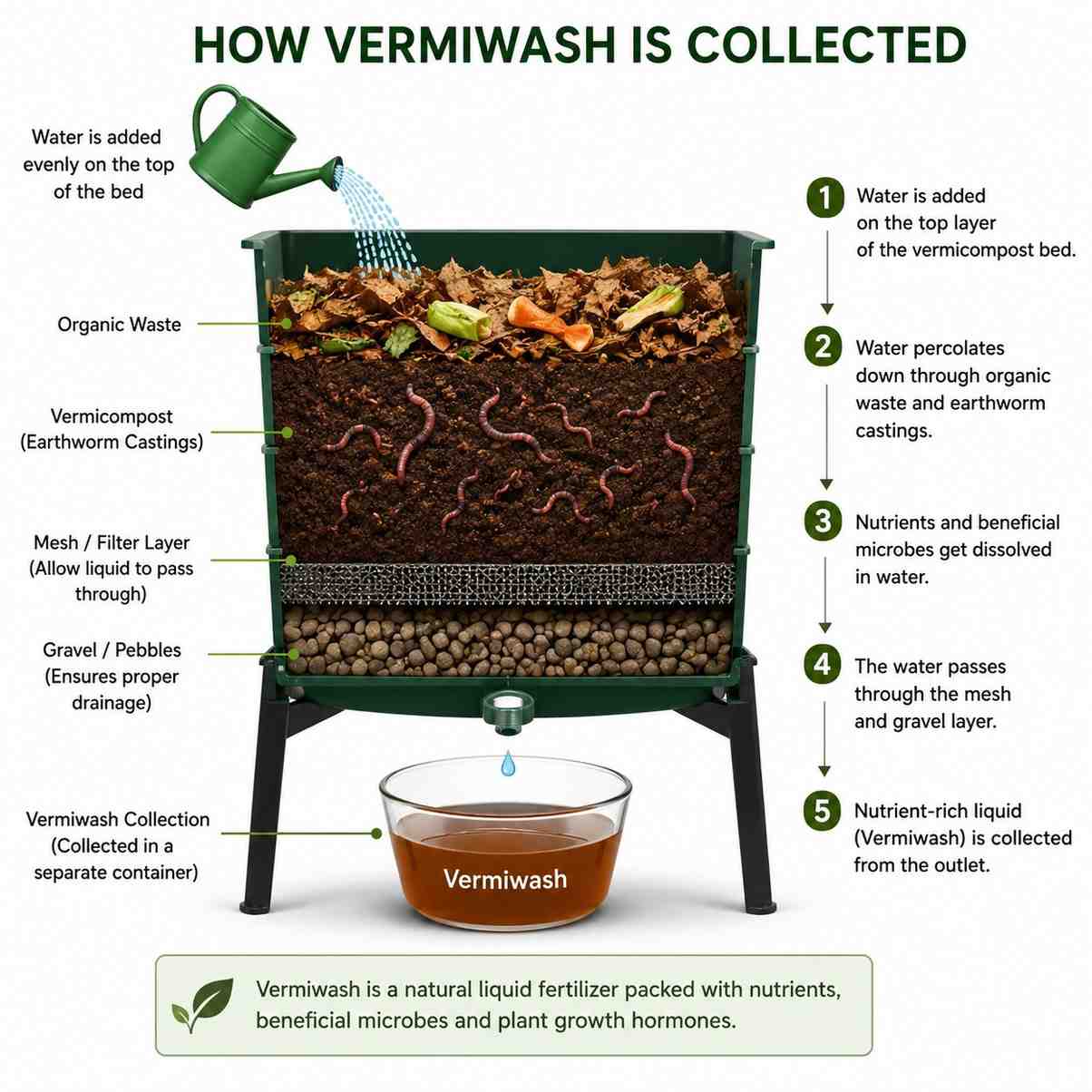 vermiwash diagram